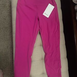 Lululemon Align HR Crop in Bright Pink